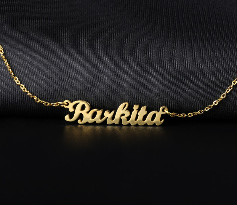 Name Necklace Gold Color Stainless Steel Personalized Custom Necklaces
