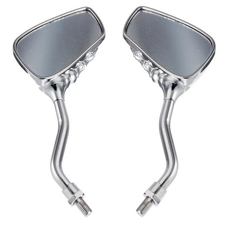 2pcs! Universal Motorcycle Side Rear View Mirrors Pair Chrome SKELETON Skull HAND Claw 8mm 10mm Motorbike Rearview Mirror