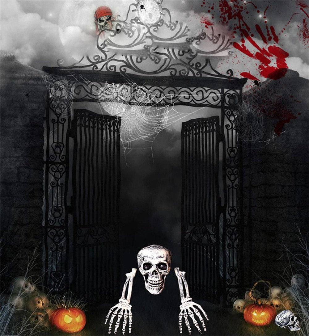 3 Piece Halloween Horror Buried Alive Skeleton Skull Garden Yard Lawn Decoration outdoor Tool