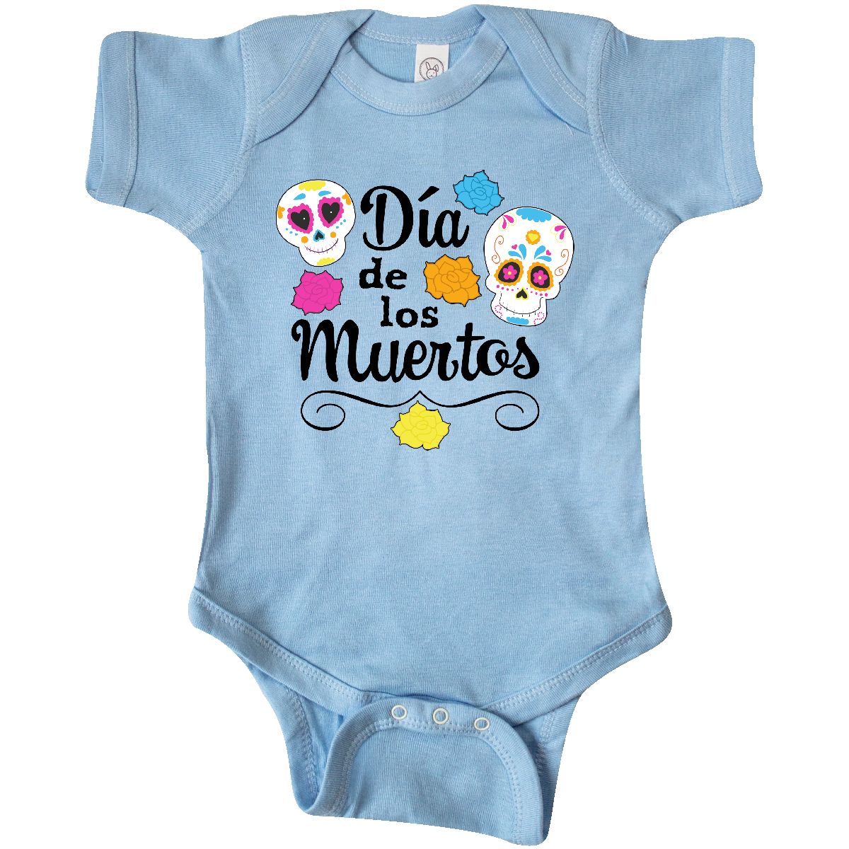 Día De Los Muertos- Day Of The Dead Sugar Skulls Infant Creeper Party