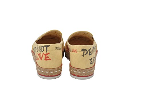 Women Shoes Sugar Skull Design Beige Espadrille Cover Dia de Los Muertos