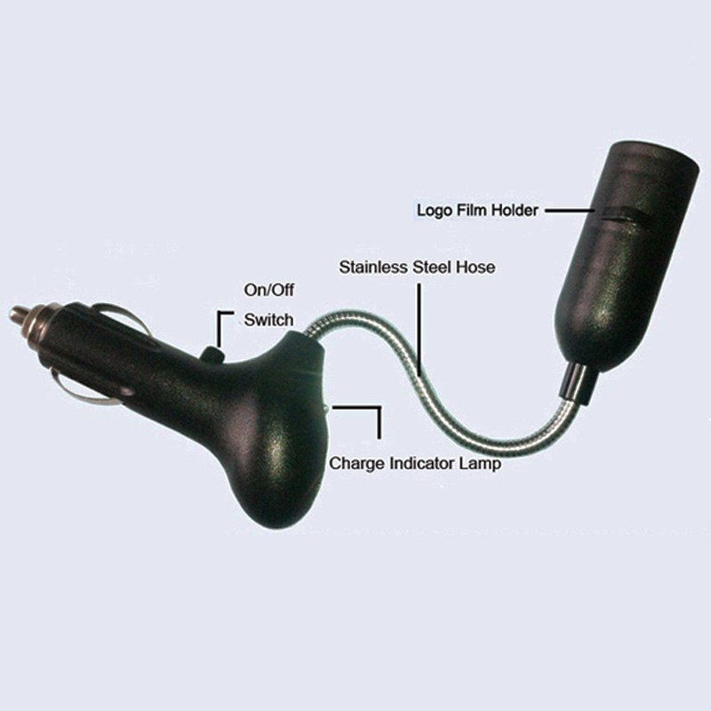 3D Flaming Skull Logo Car Cigarette Laser Projector Ghost Shadow