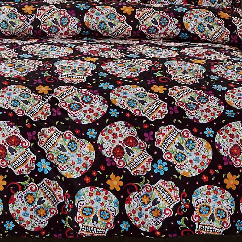 3D Skull duvet cover Halloween Sugar Skull Bedding Set