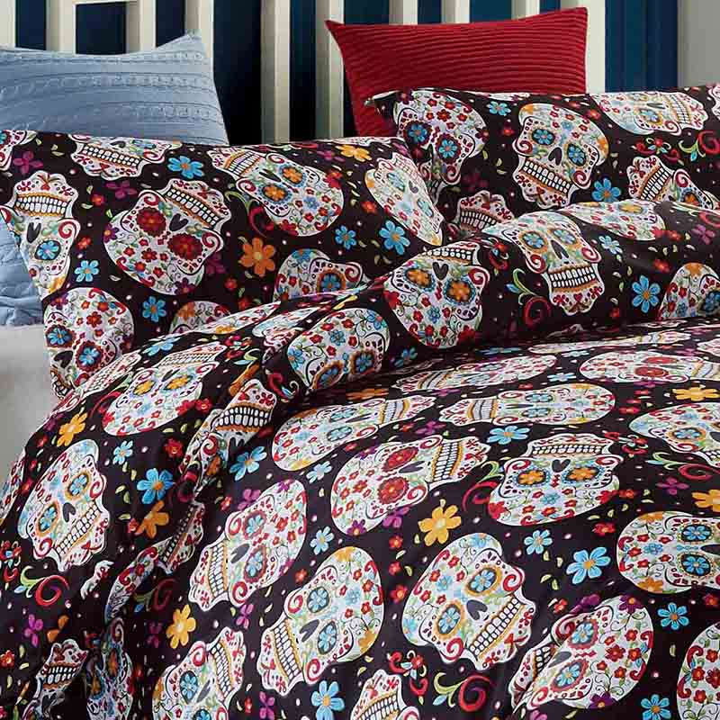 3D Skull duvet cover Halloween Sugar Skull Bedding Set