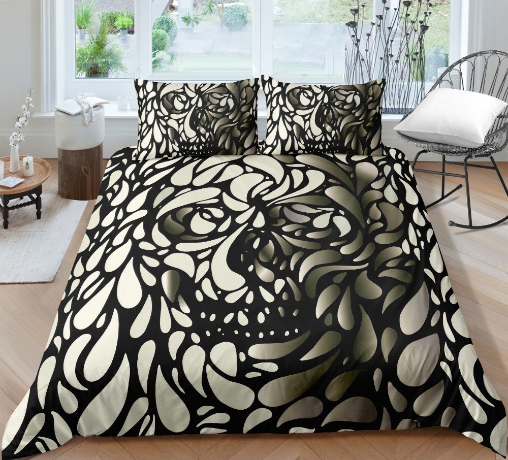 3Pcs 3D Skull Bedding Set With Pillowcases Duvet Cover Quilt Cover For Kids Queen King Sizes Bedspreads