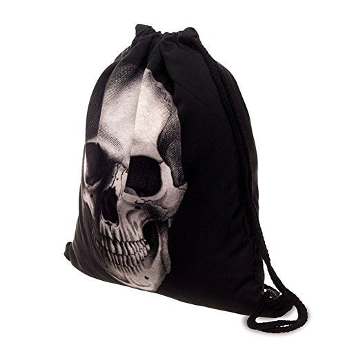 Ababalaya 3D Print Drawstring Backpack Rucksack Shoulder Bags Gym Bag