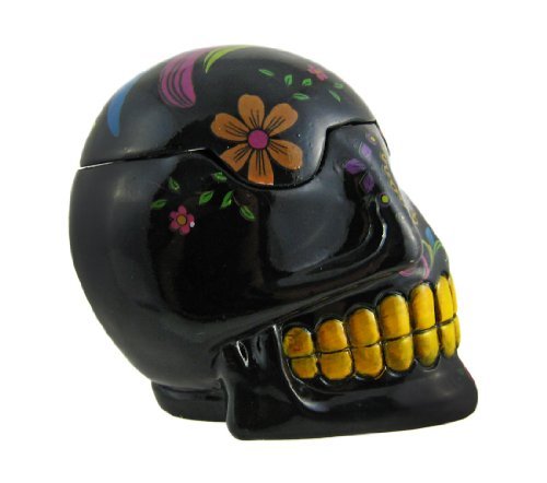 The Dead 3D Skull Trinket Box / Ashtray Black