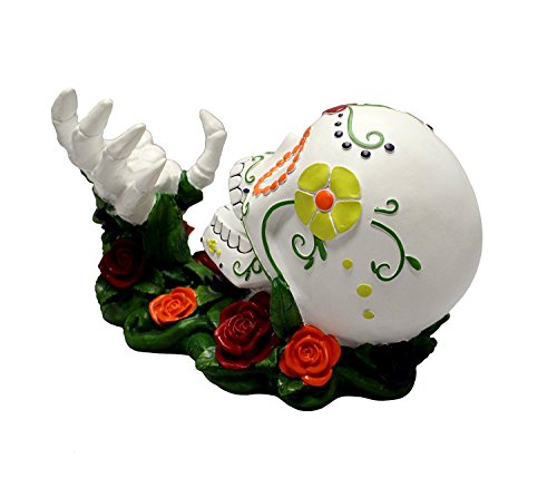 Day of the Dead Sugar Skull Wine Holder Decoration