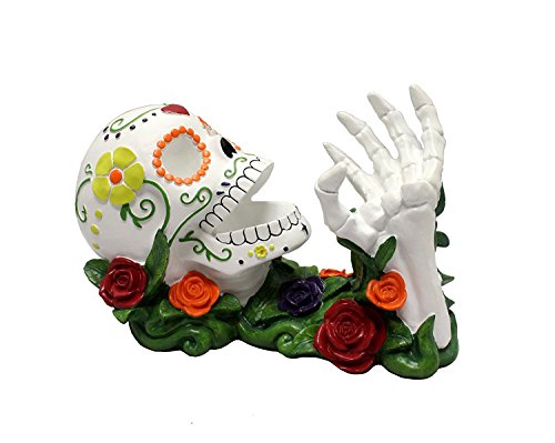 Day of the Dead Sugar Skull Wine Holder Decoration