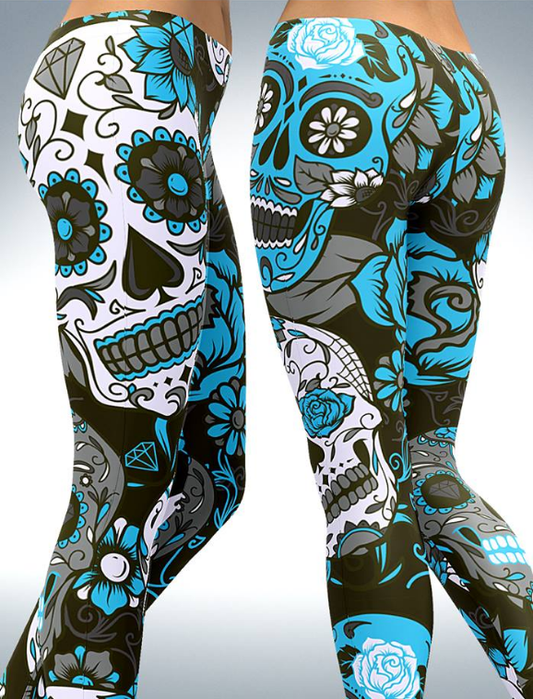 Women Leggings Sugar Skull