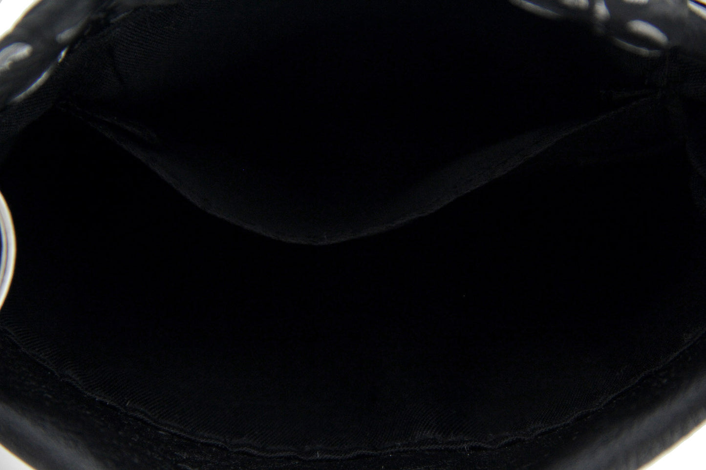 Zeckos Embroidered Sugar Skull Rhinestone Trim Crossbody Purse