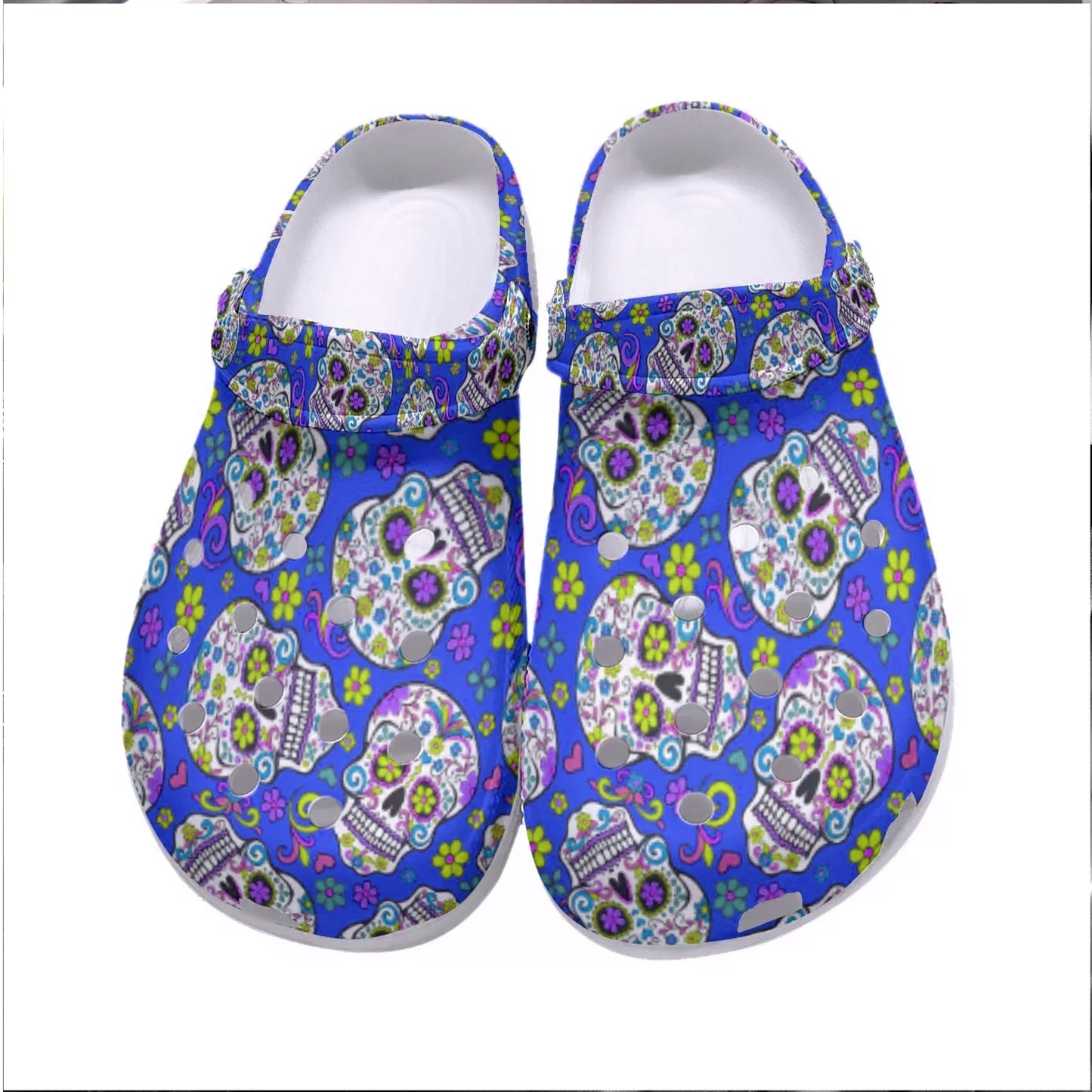 Sugar skull All-Over Print Women's Classic Clogs