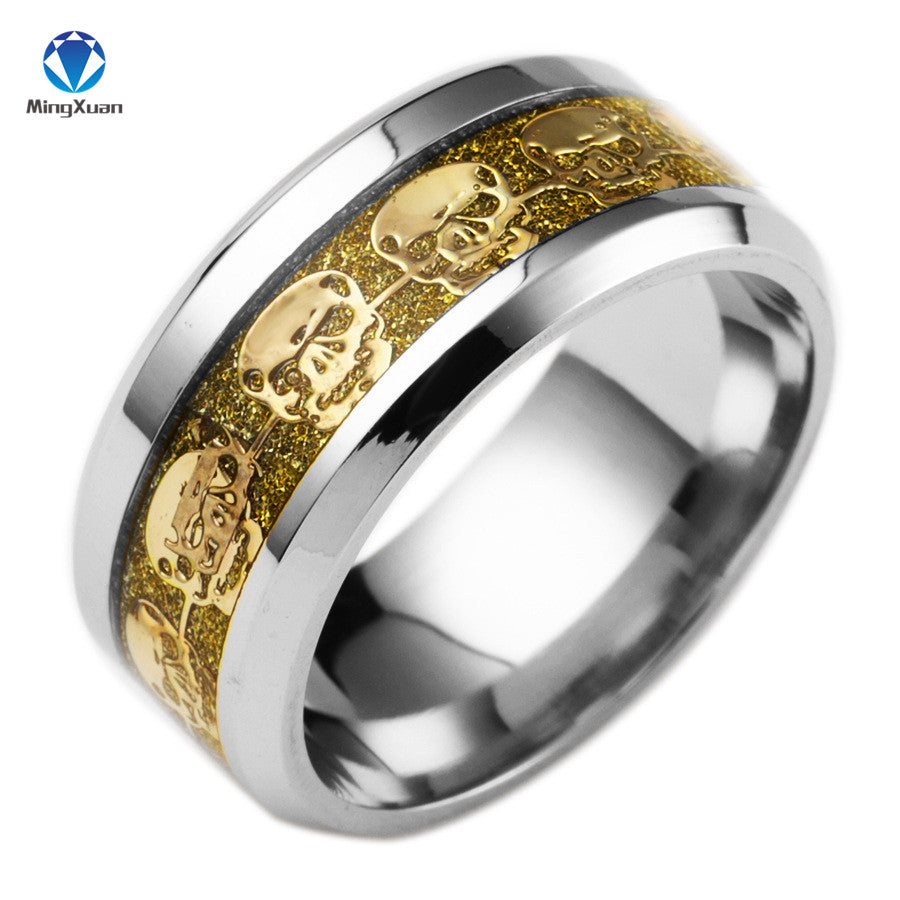 Mens Jewelry Never Fade Stainless Steel Skull Ring