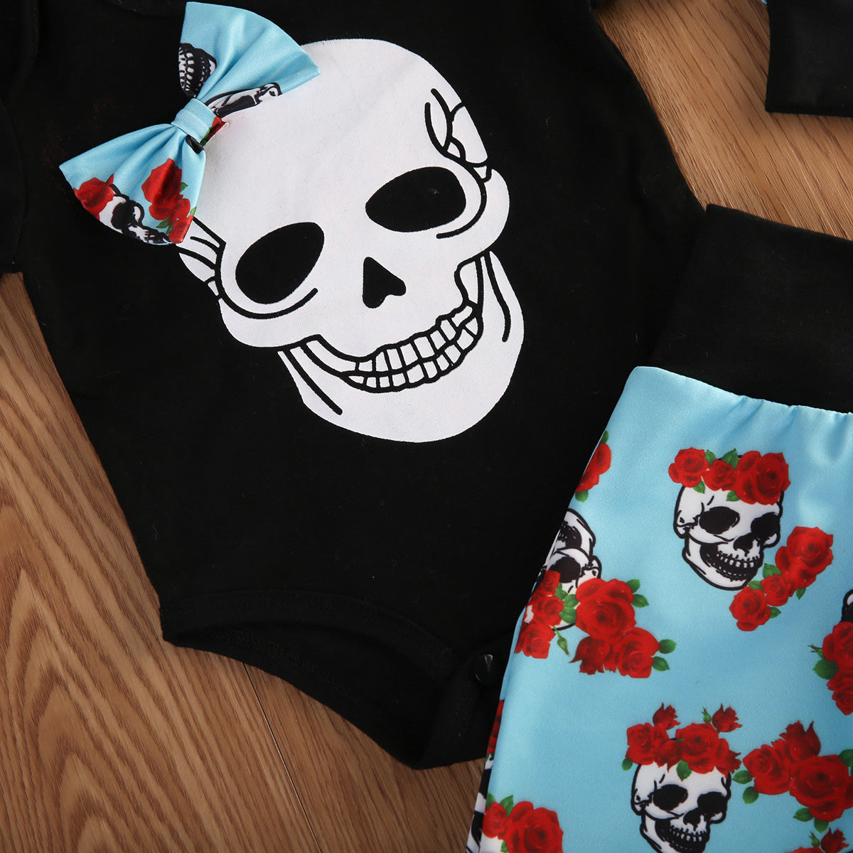 4pcs Newborn Babys Girls Clothes Jumpsuit Romper Bodysuit Long Pants