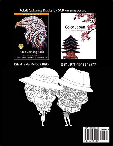 Adult Coloring Book: Stress Relieving Skull Designs