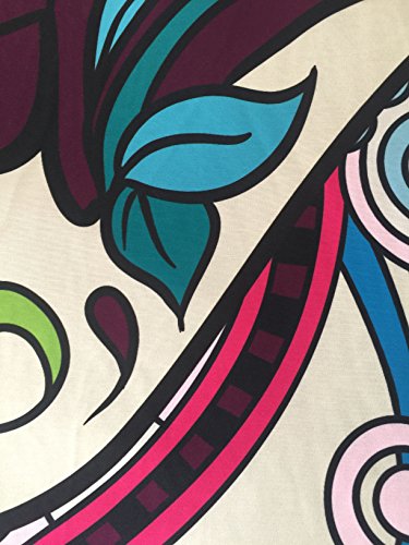 A Anoleu Purple Skull Combined with Paisley Design Printed Skull Bedding Set 3Pc, Reverse Comfortable Solid Purple Cotton Queen Size(Queen)