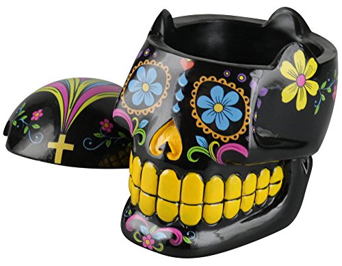 The Dead 3D Skull Trinket Box / Ashtray Black