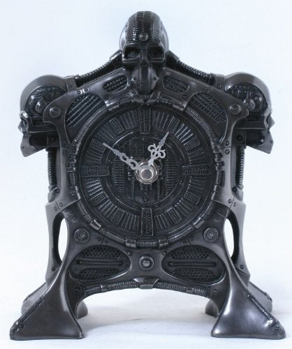 Cyborg Skull Clock