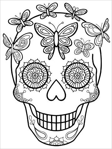 Day of the Dead Coloring Book (Coloring is Fun) (Design Originals) 30 Beginner-Friendly Creative Art Activities with Sugar Skulls on High-Quality Extra-Thick Perforated Paper to Resist Bleed Through