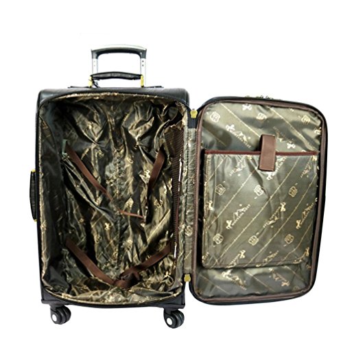 Sugar Skull Collection 3 PC Luggage Set - Coffee