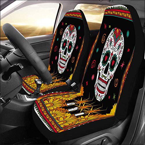 Pathway with Cherry Blossom Tree Car Seat Covers Protector Set