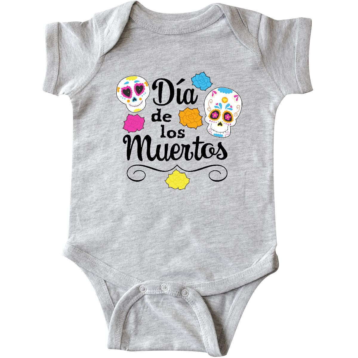 Día De Los Muertos- Day Of The Dead Sugar Skulls Infant Creeper Party