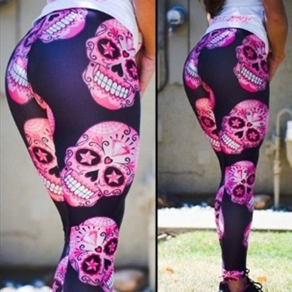 Sugar skull yoga pants leggings