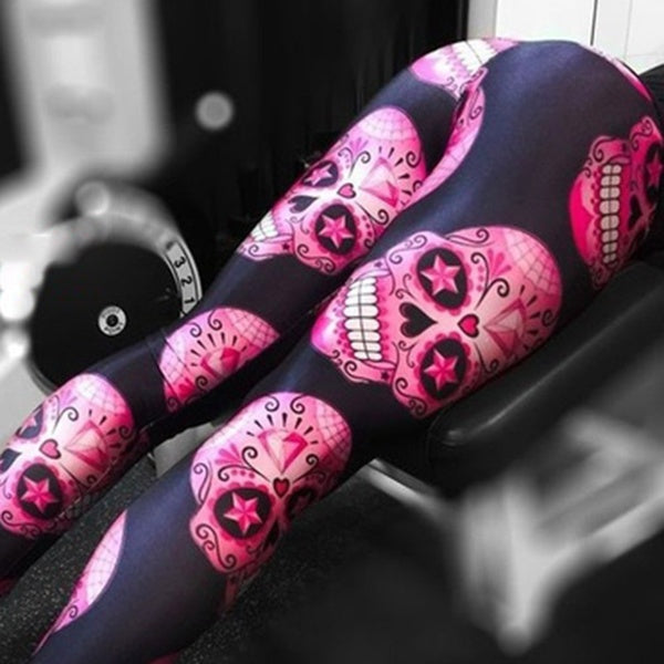 Sugar skull yoga pants leggings