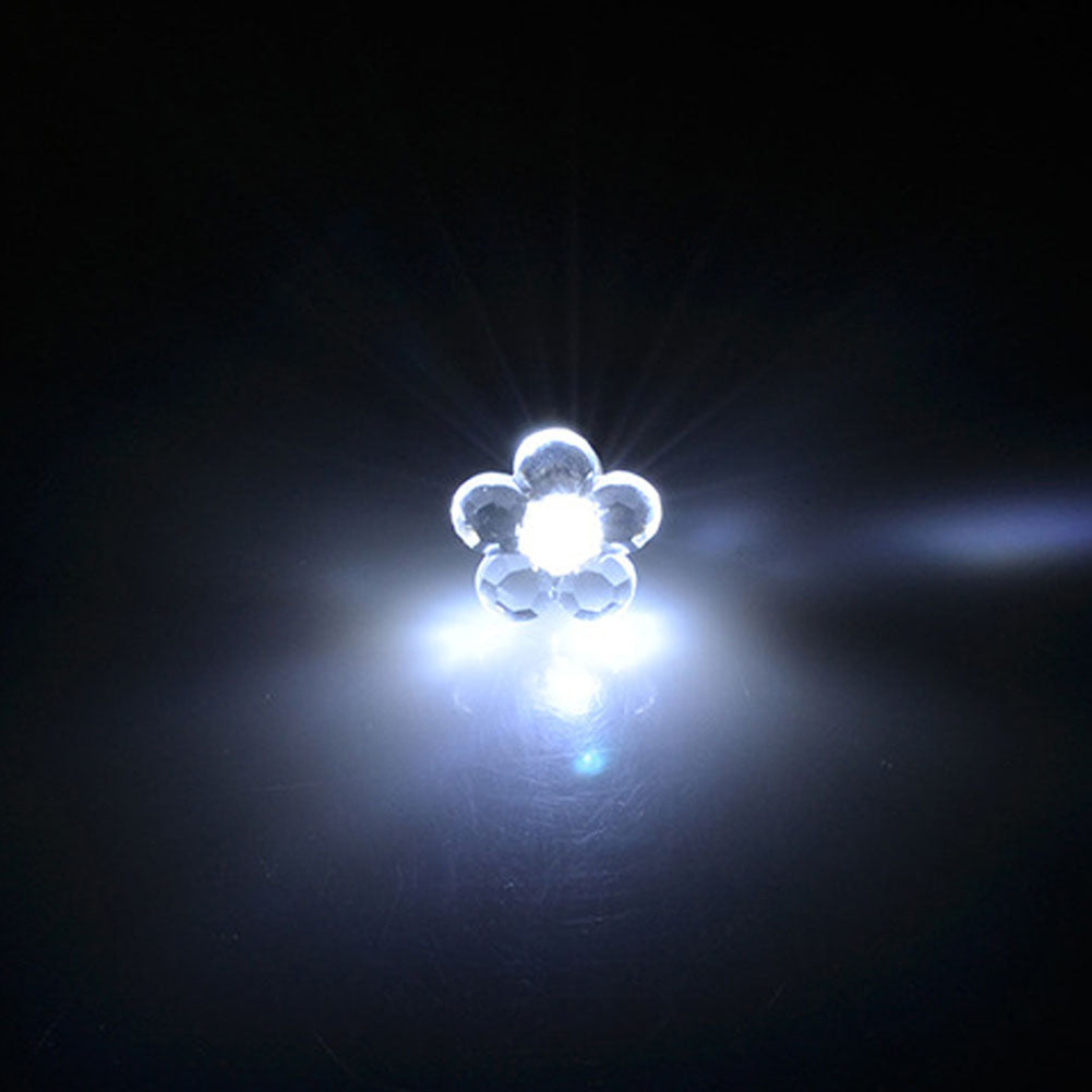 6 Colors ! New Design Personality Lovely Flower LED Luminous Earrings Women Jewelry Glow In The Dark Earrings