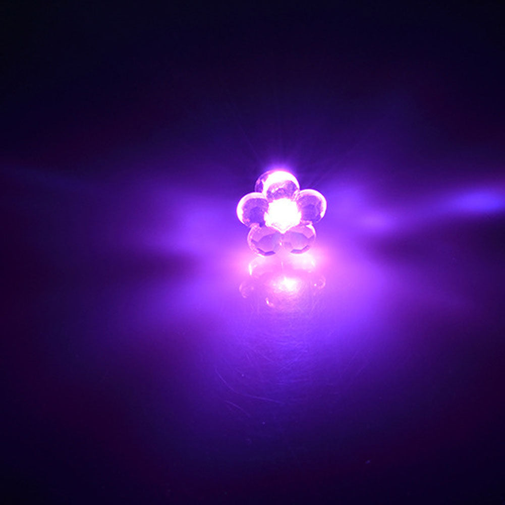 6 Colors ! New Design Personality Lovely Flower LED Luminous Earrings Women Jewelry Glow In The Dark Earrings