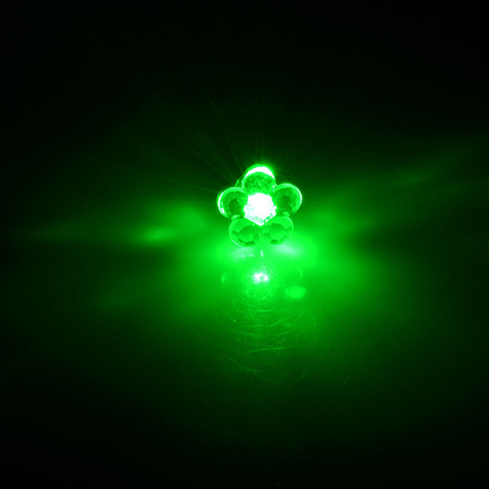 6 Colors ! New Design Personality Lovely Flower LED Luminous Earrings Women Jewelry Glow In The Dark Earrings