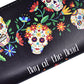 Sugar Skull Wallet for Women Clutch Zipper Credit Card Holder Case Gift Purse
