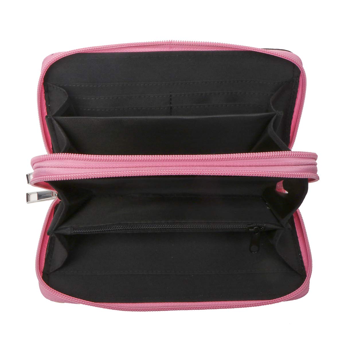 Set of 2 Sugar Skull Rose Flower Concealed Carry Purse+Wallet Set