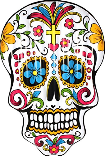 Inflatable Pool Float Giant Sugar Skull Air Lounge Toy Large 72x48x7.87