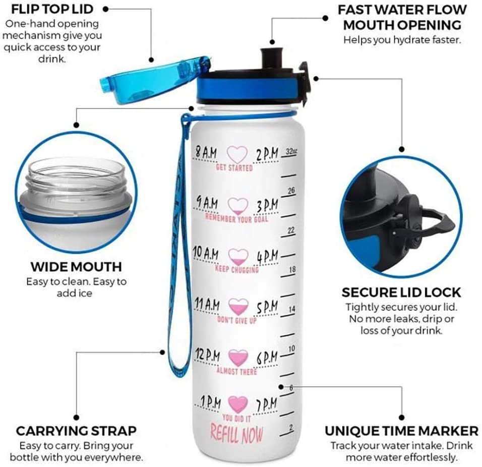 Sugar skulls Sport Water Bottle 32oz