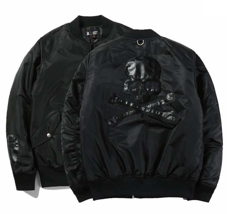 Best Version Mastermind Japan MMJ Street Brand Dark Style Women Men Ma1 Bomber Jacket Coat Skull Embroider Men Jackets