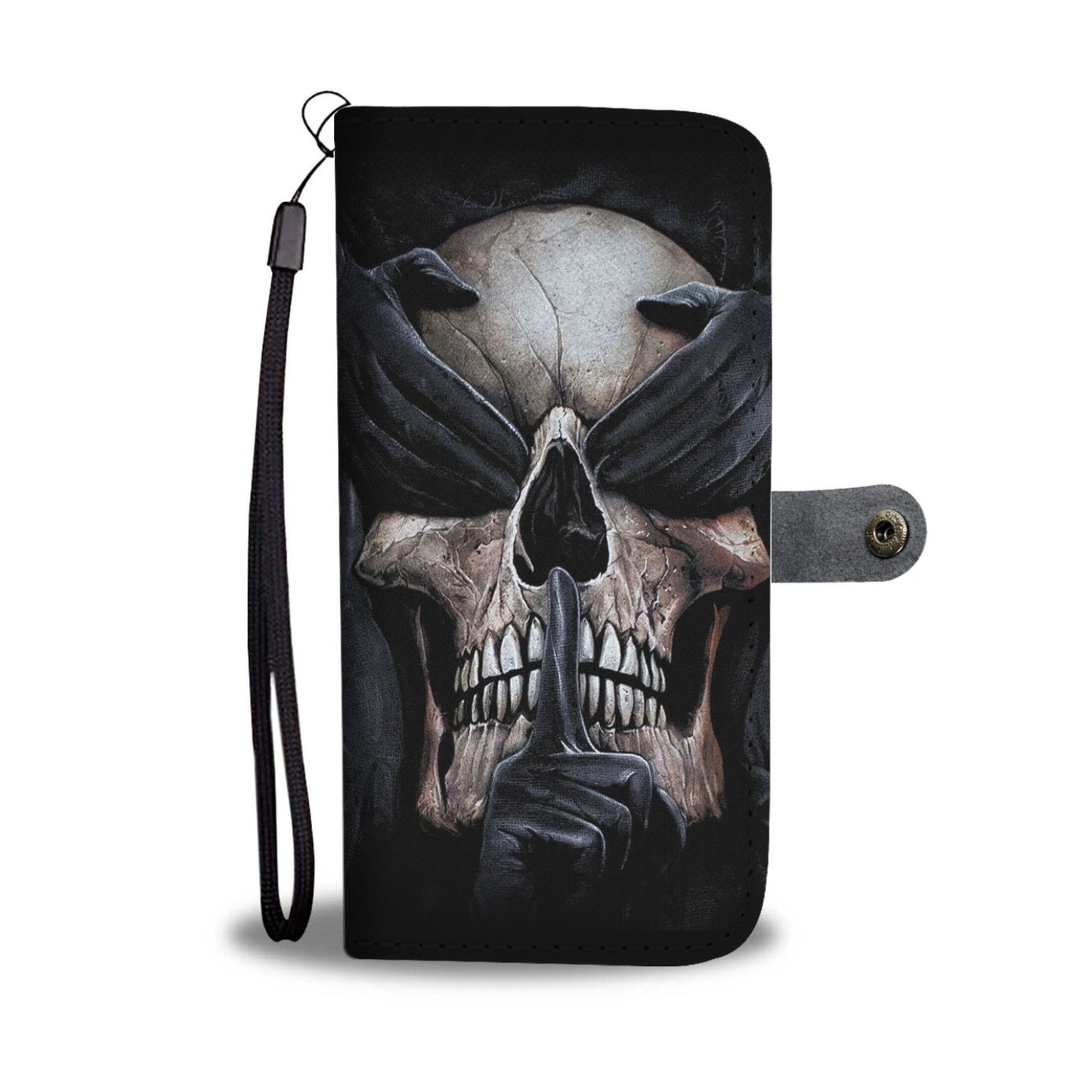 No see no hear no speak evils wallet phone case