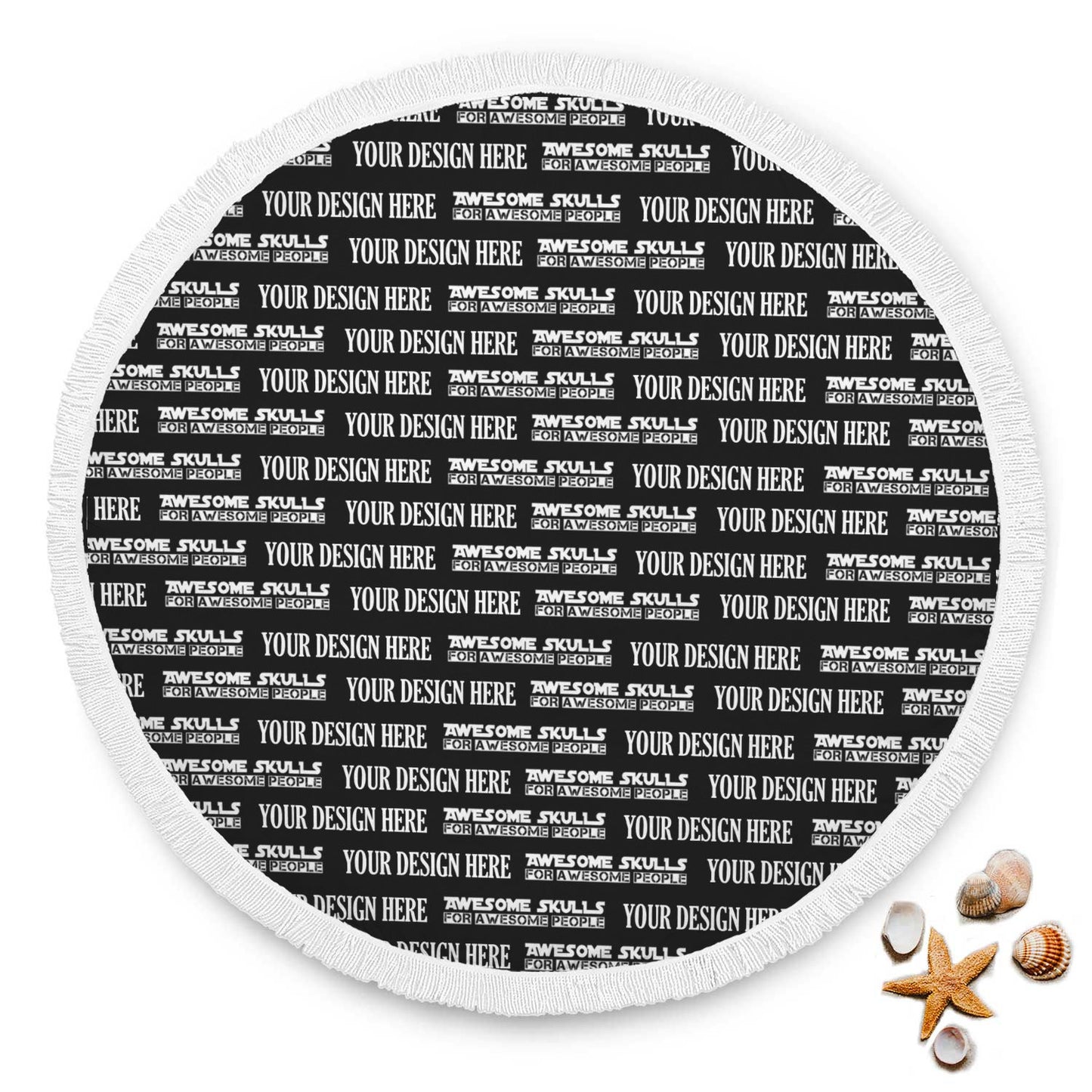 Custom Print on demand POD beach blanket