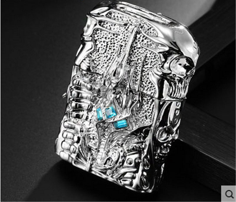 Pure Copper Lighter Men Gadgets WOW Kerosene Oil The Lich King Relief Lighter