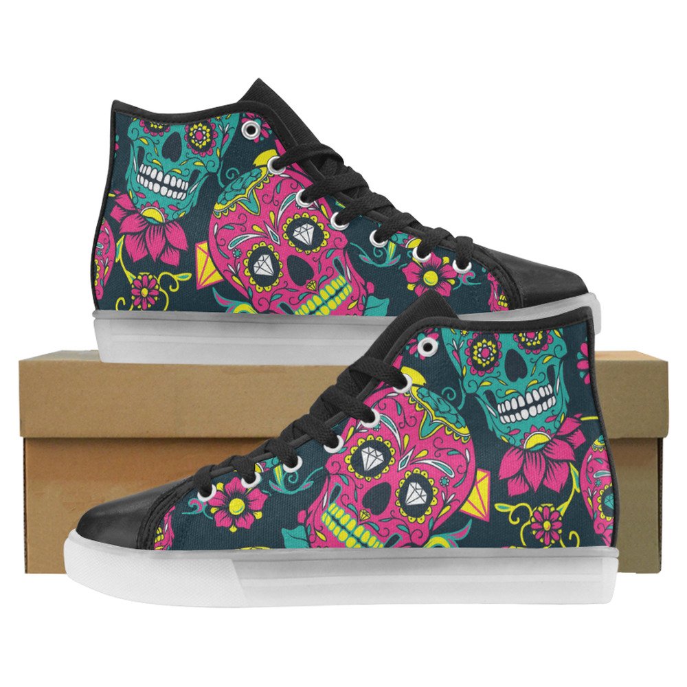 Skulls And Bones Light Up Women's Shoes Flashing Sneakers