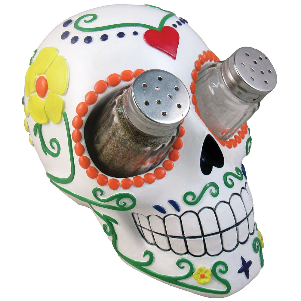 DWK Sugar 'N Spice Sugar Skull Salt and Pepper Shaker Set By