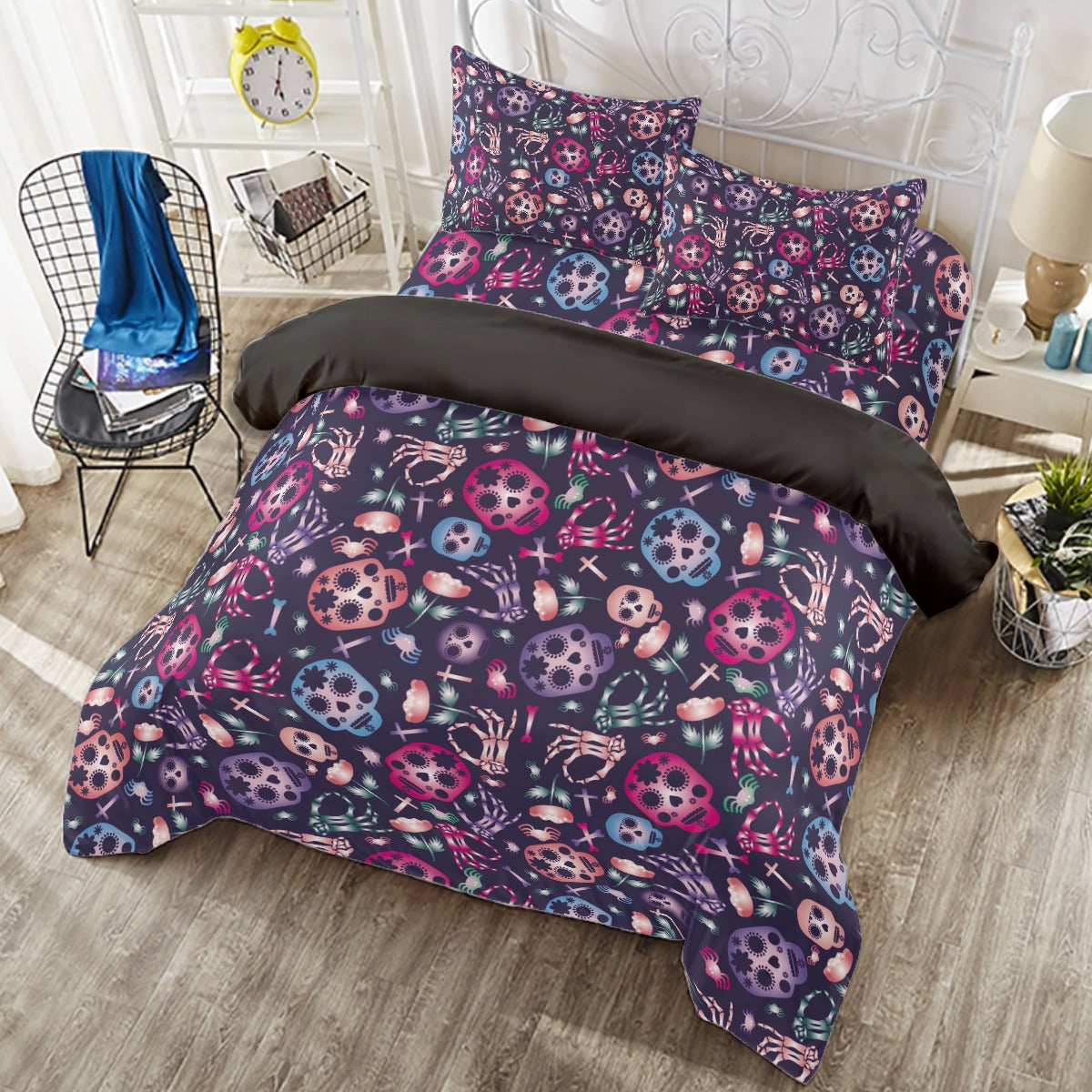 Dia de los muertos skeleton Four-piece Duvet Cover Set