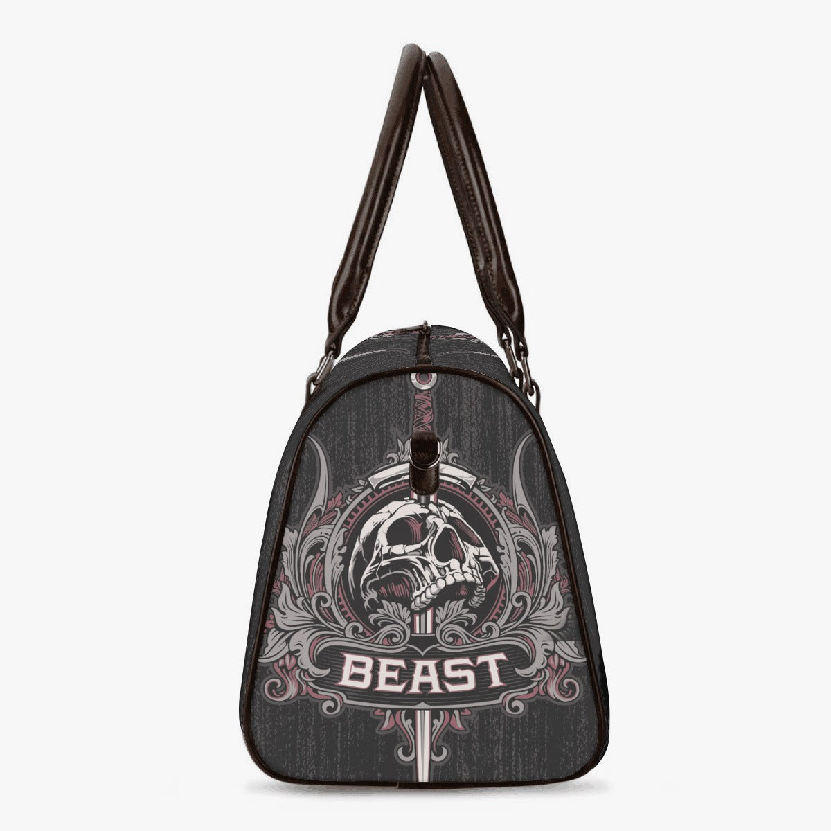 Evil handbag, death skull Carry on Weekender Overnight Bag, christmas skull Canvas Weekend Travel Bag, death skull shoulder bag