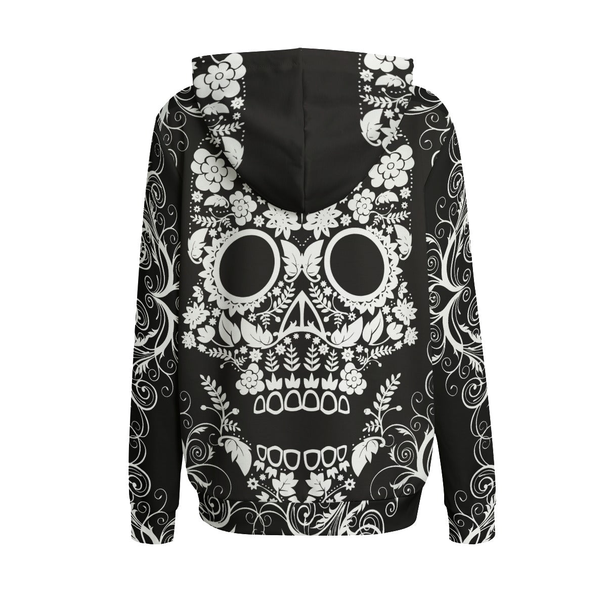 Beautiful sugar skull Women's Pullover Hoodie | Interlock