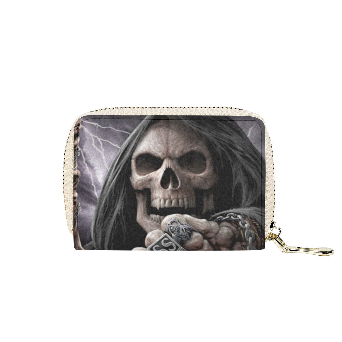 Grim repaer horror skull credit Card Holder wallet, skull wallet card holder
