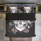 Floral day of the dead sugar skull Four-piece Duvet Cover Set, gothic sugar skull bedding sets