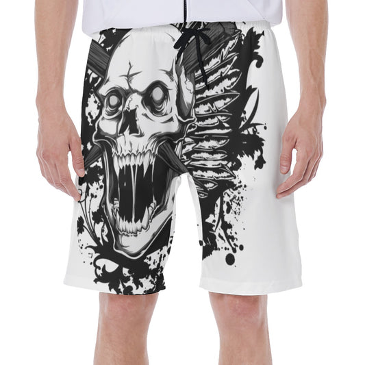 Gothic skull Men's Beach Shorts