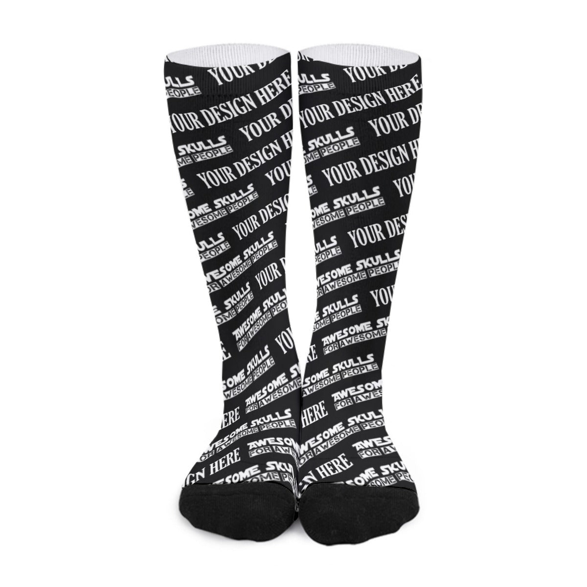 Custom All-Over Print Unisex Long Socks, Print on demand POD long socks