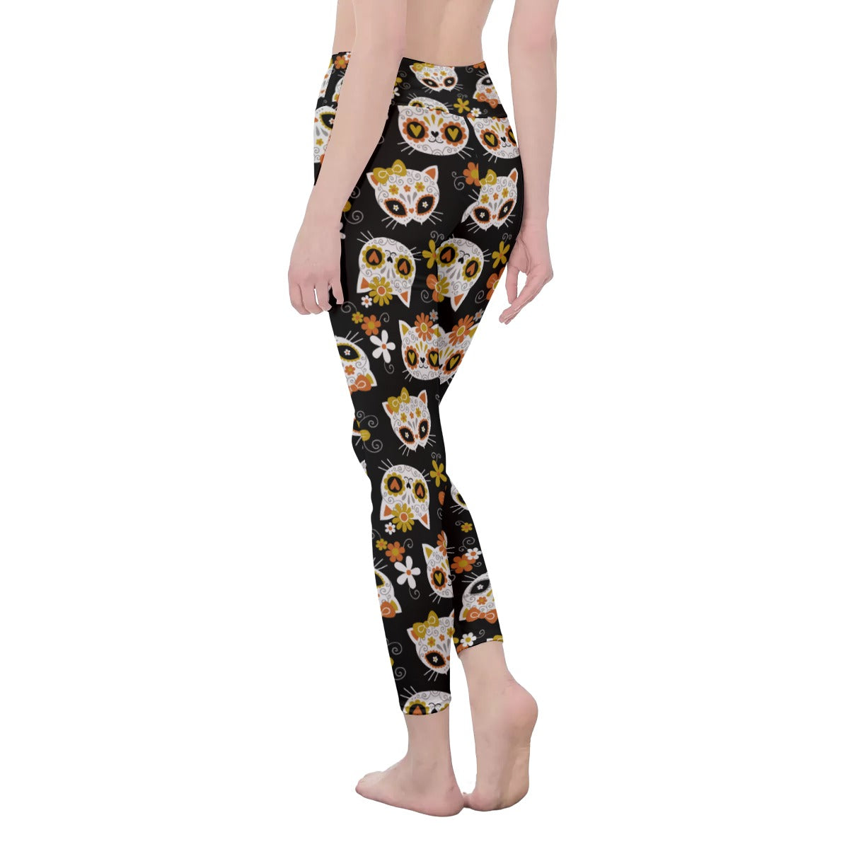 Sugar skull day of the dead Women's Casual Leggings
