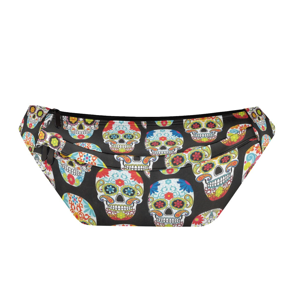 Dia de los muertos Day of the dead Large Fanny Bag, Calaveras skull skeleton waist fanny bag purse